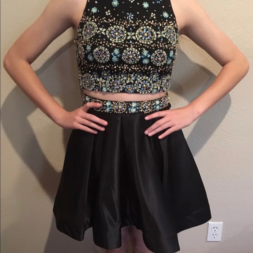 2 piece Short Formal Skirt set